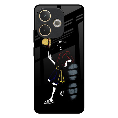 Luffy Line Art Oppo A5 Pro 5G Glass Back Cover Online