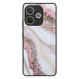 Pink & Gold Gllitter Marble Oppo A5 Pro 5G Glass Back Cover Online