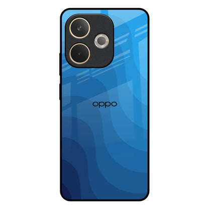 Blue Wave Abstract Oppo A5 Pro 5G Glass Back Cover Online