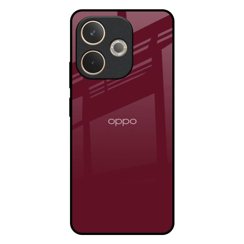 Classic Burgundy Oppo A5 Pro 5G Glass Back Cover Online