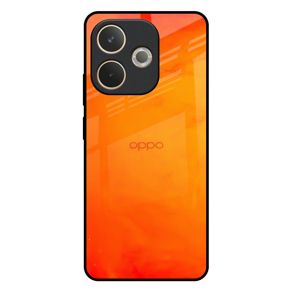 Tangy Orange Oppo A5 Pro 5G Glass Back Cover Online