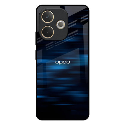 Blue Rough Abstract Oppo A5 Pro 5G Glass Back Cover Online