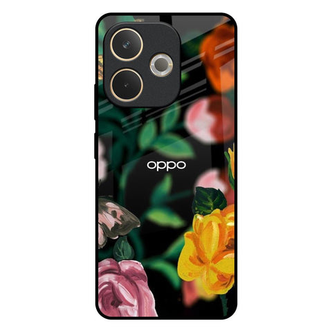 Flowers & Butterfly Oppo A5 Pro 5G Glass Back Cover Online