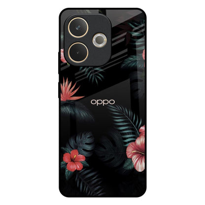Tropical Art Flower Oppo A5 Pro 5G Glass Back Cover Online