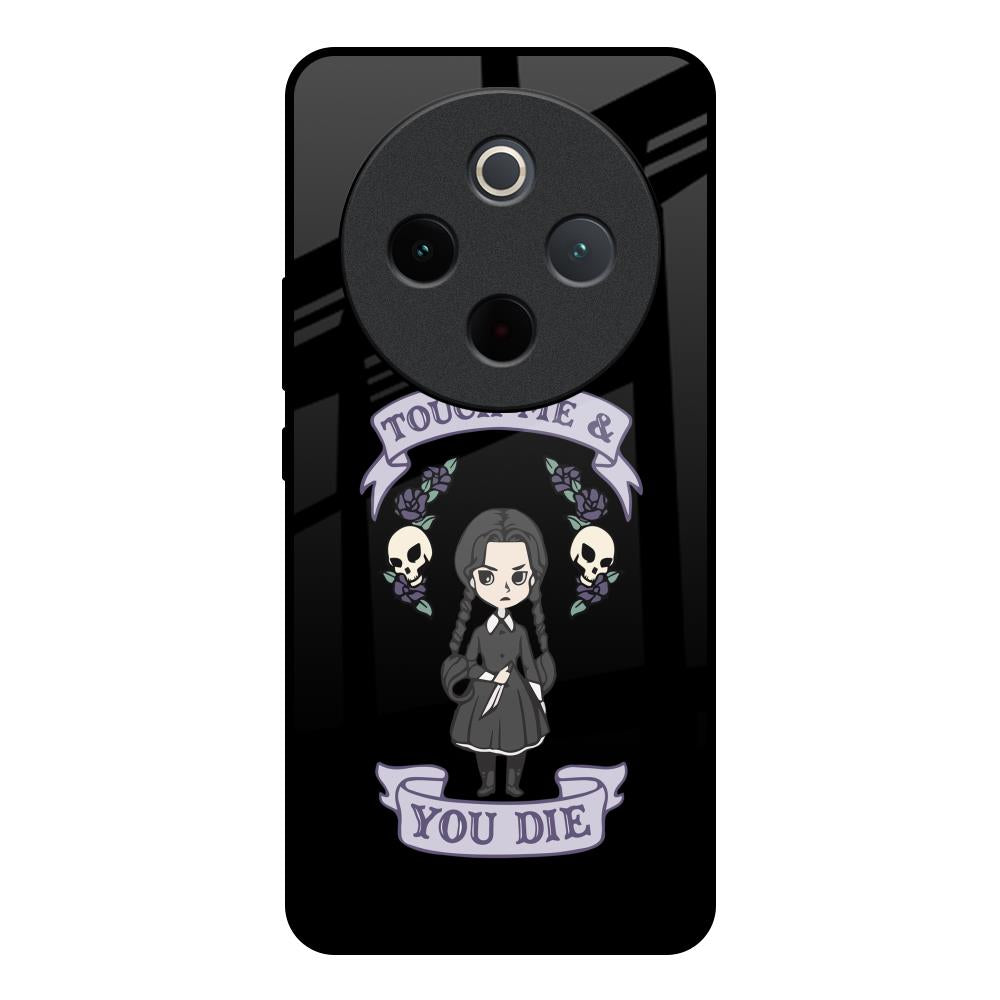 Touch Me & You Die Vivo T4 5G Glass Back Cover Online