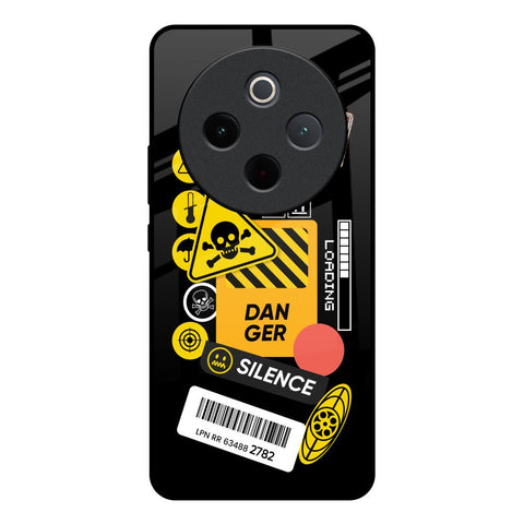 Danger Signs Vivo T4 5G Glass Back Cover Online