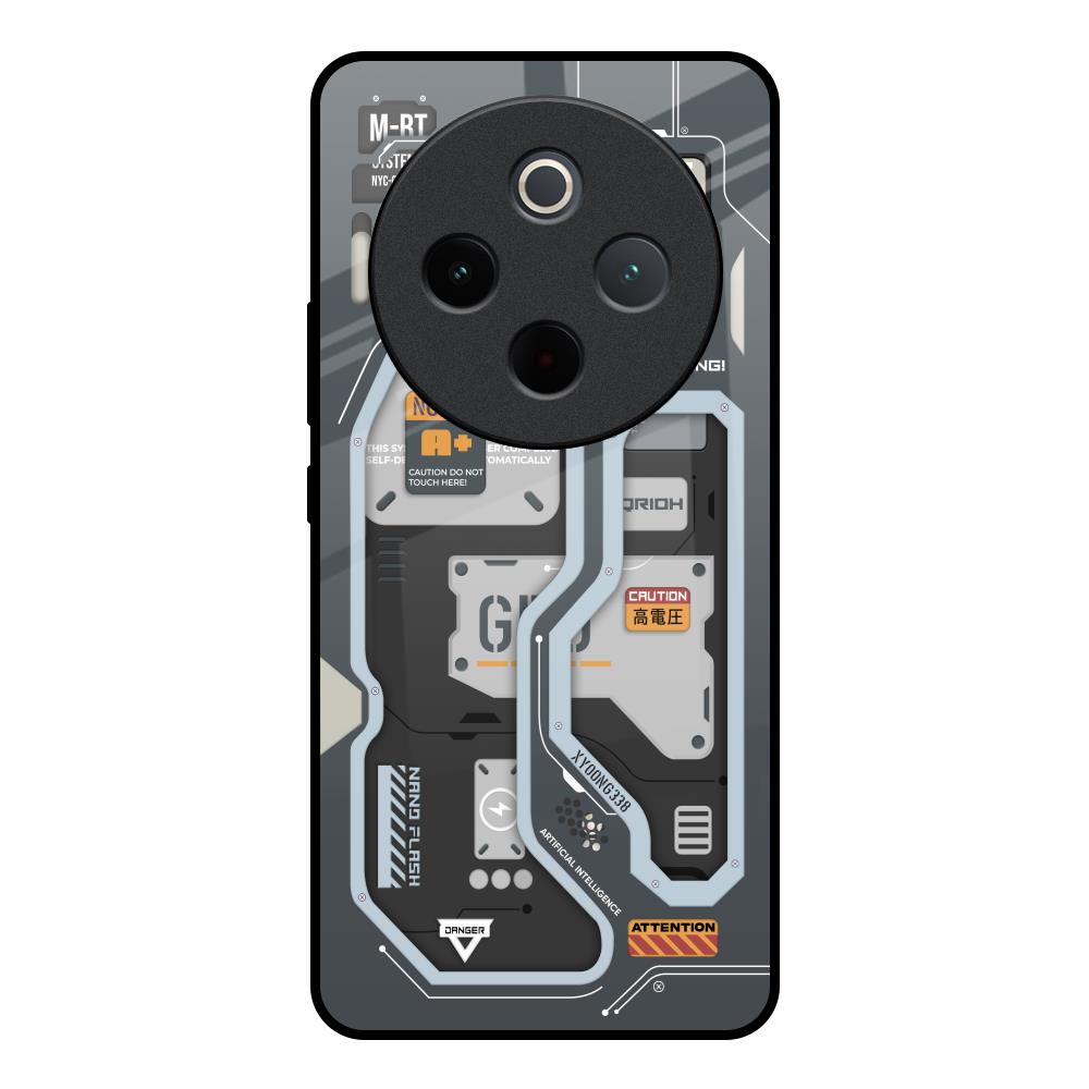 Retro Futuristic Vivo T4 5G Glass Back Cover Online