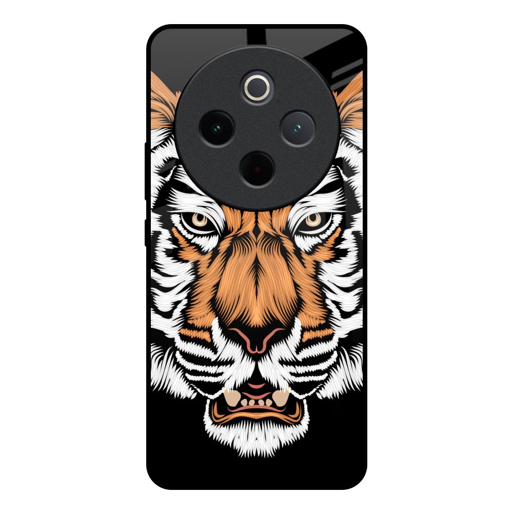 Angry Tiger Vivo T4 5G Glass Back Cover Online