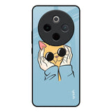 Adorable Cute Kitty Vivo T4 5G Glass Back Cover Online
