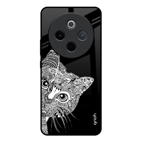 Kitten Mandala Vivo T4 5G Glass Back Cover Online