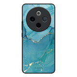 Blue Golden Glitter Vivo T4 5G Glass Back Cover Online