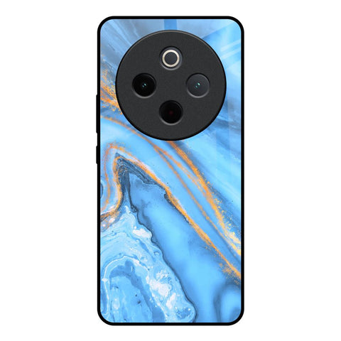 Vibrant Blue Marble Vivo T4 5G Glass Back Cover Online