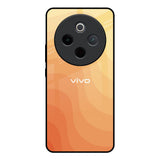 Orange Curve Pattern Vivo T4 5G Glass Back Cover Online