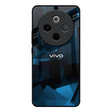 Polygonal Blue Box Vivo T4 5G Glass Back Cover Online