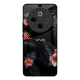 Tropical Art Flower Vivo T4 5G Glass Back Cover Online