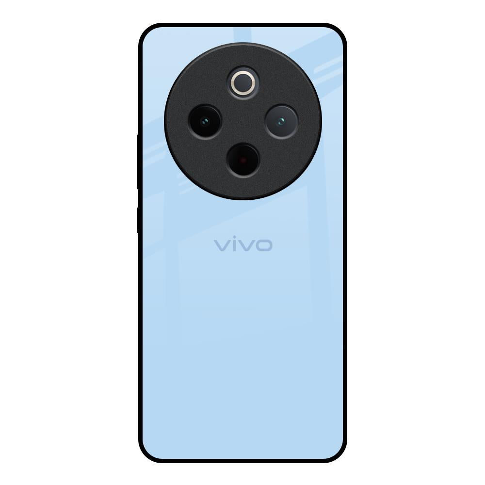 Pastel Sky Blue Vivo T4 5G Glass Back Cover Online
