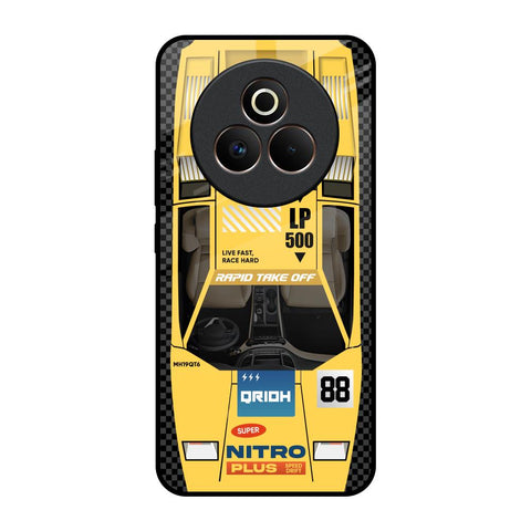 Yellow Racing Car Realme P3 Pro 5G Glass Back Cover Online