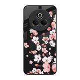 Black Cherry Blossom Realme P3 Pro 5G Glass Back Cover Online