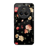 Black Spring Floral Realme P3 Pro 5G Glass Back Cover Online