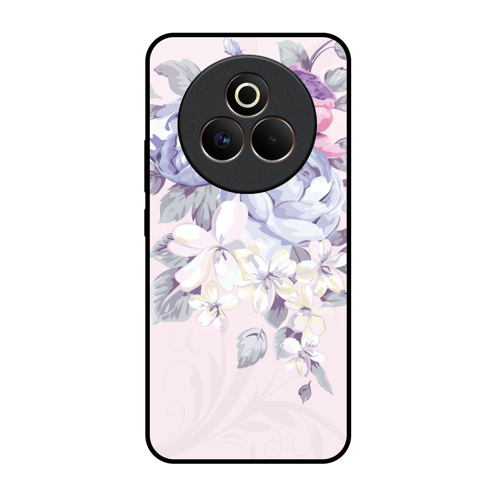 Elegant Floral Realme P3 Pro 5G Glass Back Cover Online