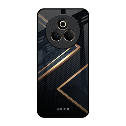 Sleek Golden & Navy Realme P3 Pro 5G Glass Back Cover Online