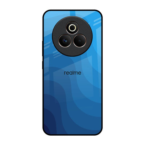 Blue Wave Abstract Realme P3 Pro 5G Glass Back Cover Online