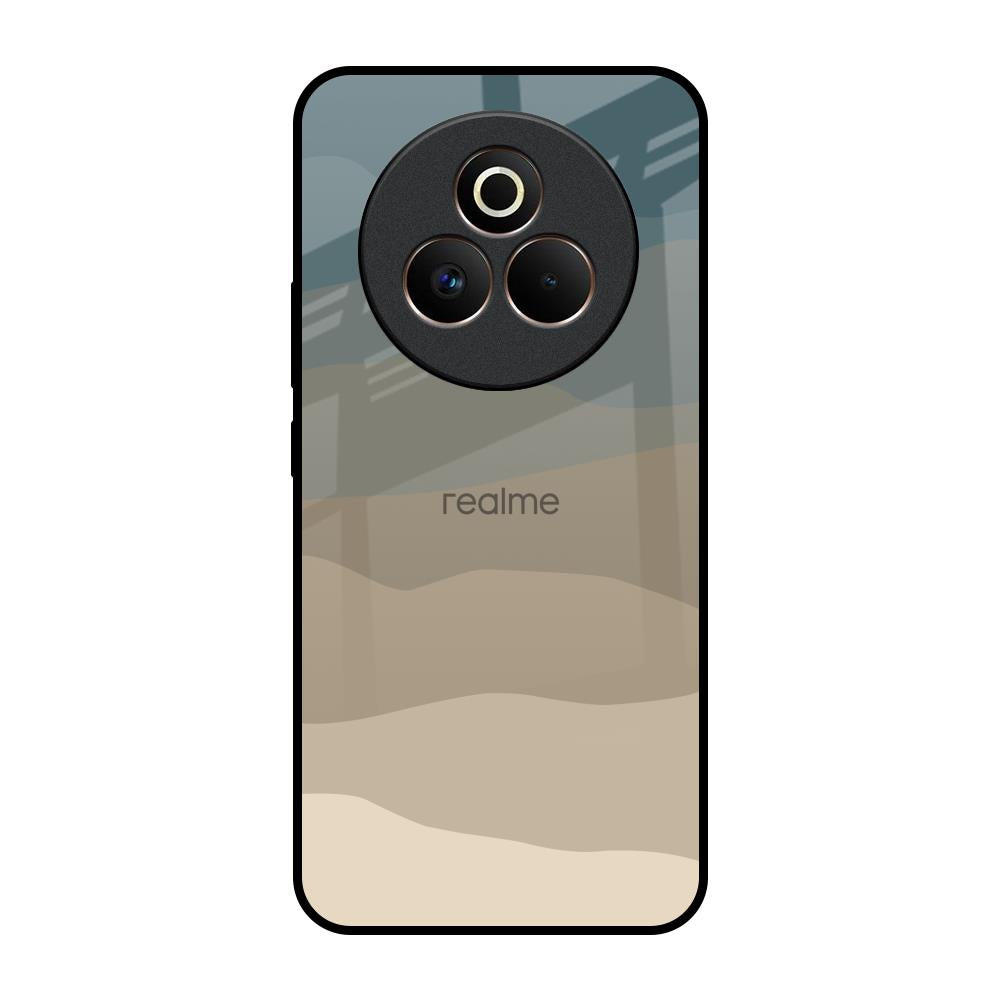 Abstract Mountain Pattern Realme P3 Pro 5G Glass Back Cover Online