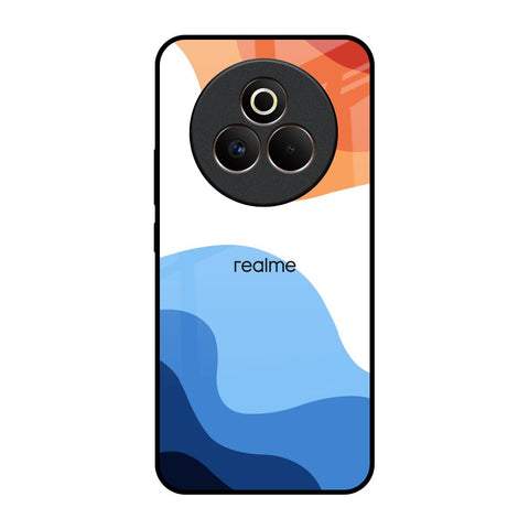 Wavy Color Pattern Realme P3 Pro 5G Glass Back Cover Online