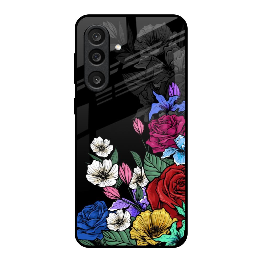Rose Flower Bunch Art Samsung Galaxy M56 5G Glass Back Cover Online