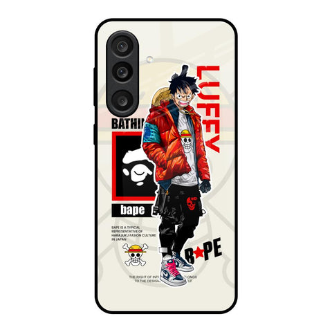 Bape Luffy Samsung Galaxy M56 5G Glass Back Cover Online