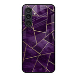 Geometric Purple Samsung Galaxy M56 5G Glass Back Cover Online