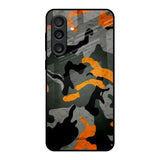 Camouflage Orange Samsung Galaxy M56 5G Glass Back Cover Online