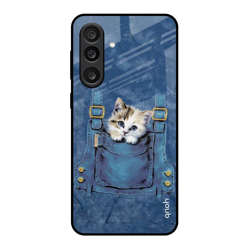 Kitty In Pocket Samsung Galaxy M56 5G Glass Back Cover Online