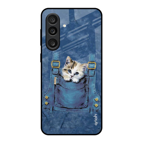 Kitty In Pocket Samsung Galaxy M56 5G Glass Back Cover Online