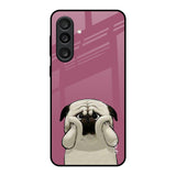 Funny Pug Face Samsung Galaxy M56 5G Glass Back Cover Online
