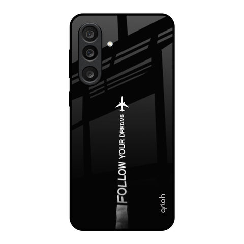 Follow Your Dreams Samsung Galaxy M56 5G Glass Back Cover Online