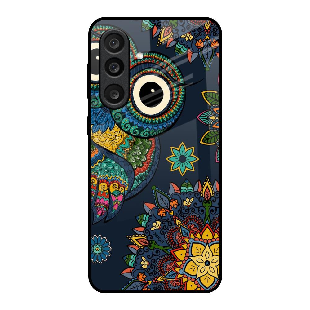 Owl Art Samsung Galaxy M56 5G Glass Back Cover Online