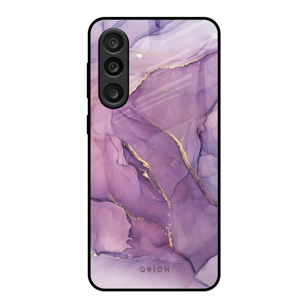 Purple Gold Marble Samsung Galaxy M56 5G Glass Back Cover Online