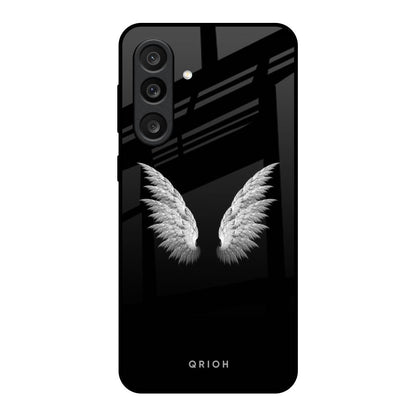 White Angel Wings Samsung Galaxy M56 5G Glass Back Cover Online