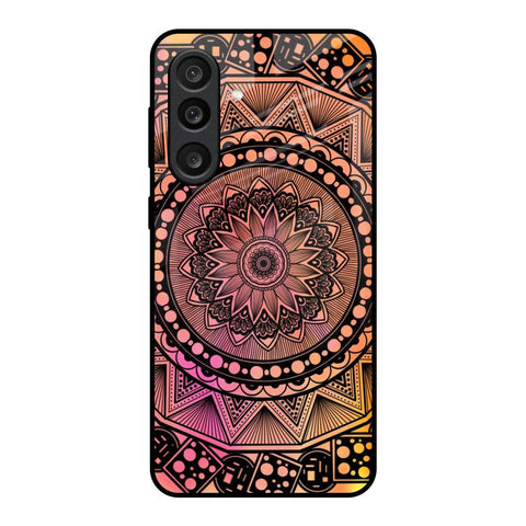 Floral Mandala Samsung Galaxy M56 5G Glass Back Cover Online