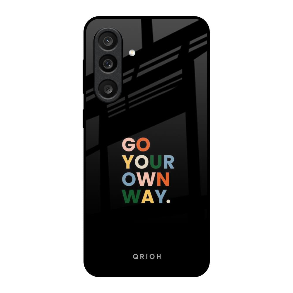 Go Your Own Way Samsung Galaxy M56 5G Glass Back Cover Online