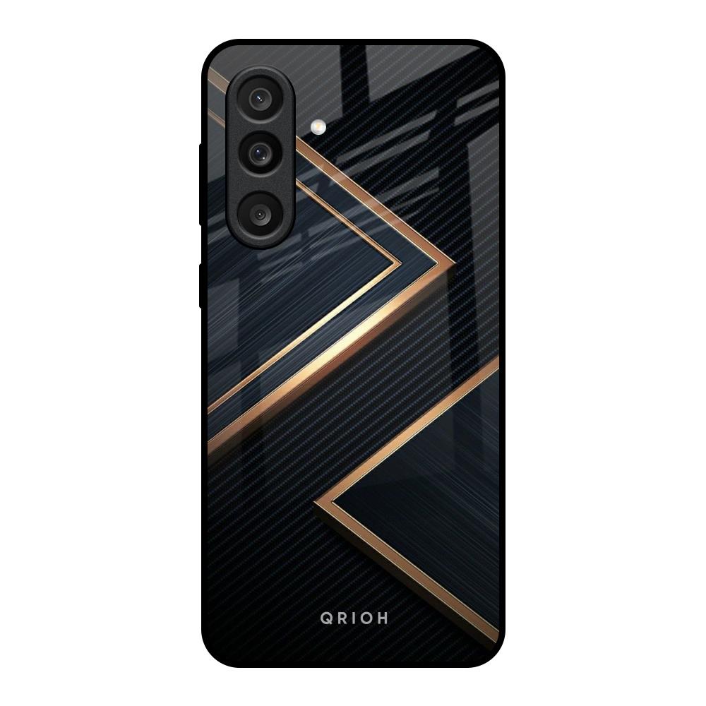 Sleek Golden & Navy Samsung Galaxy M56 5G Glass Back Cover Online