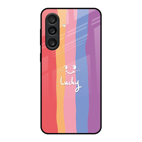 Lucky Abstract Samsung Galaxy M56 5G Glass Back Cover Online