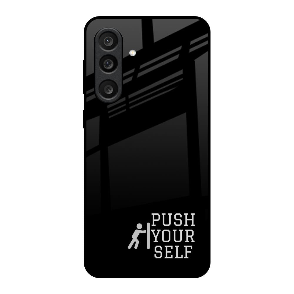 Push Your Self Samsung Galaxy M56 5G Glass Back Cover Online