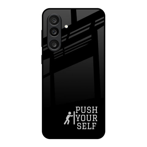Push Your Self Samsung Galaxy M56 5G Glass Back Cover Online