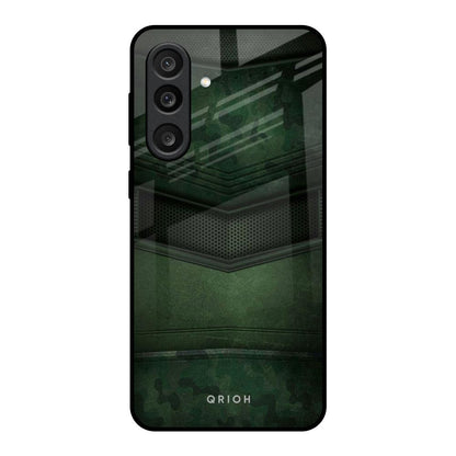 Green Leather Samsung Galaxy M56 5G Glass Back Cover Online