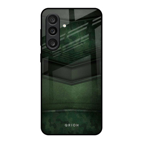 Green Leather Samsung Galaxy M56 5G Glass Back Cover Online