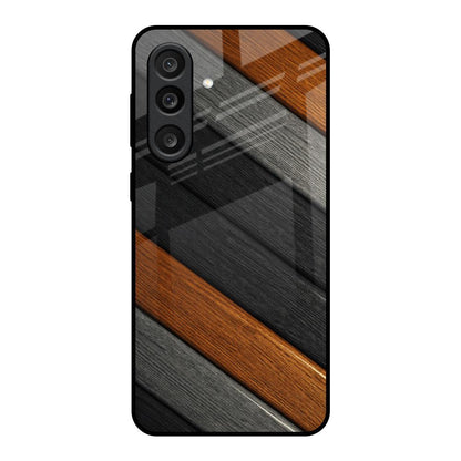 Tri Color Wood Samsung Galaxy M56 5G Glass Back Cover Online