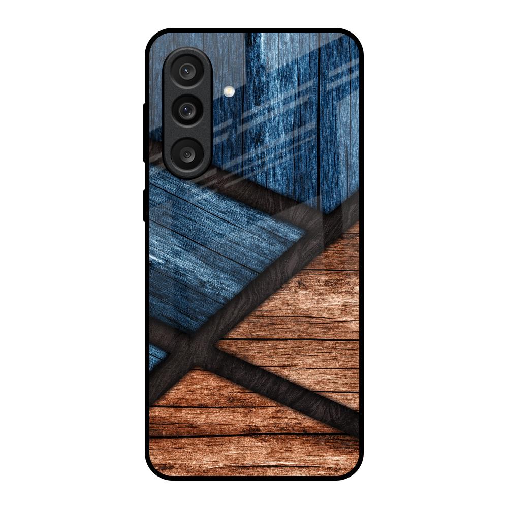 Wooden Tiles Samsung Galaxy M56 5G Glass Back Cover Online