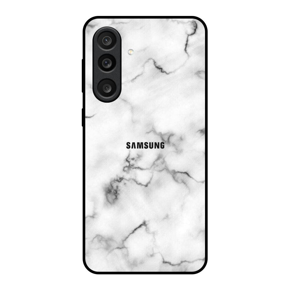 Satin White Marble Samsung Galaxy M56 5G Glass Back Cover Online